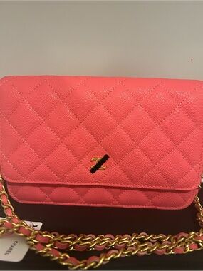 👑✅PRICE FIRM✅ Pink Quilted Fashion WOC Brand New!